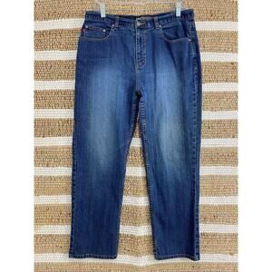 Chico's Denim Womens Jeans Size 2 U.S. Large 12 Blue Stretch 5 Pockets Pants